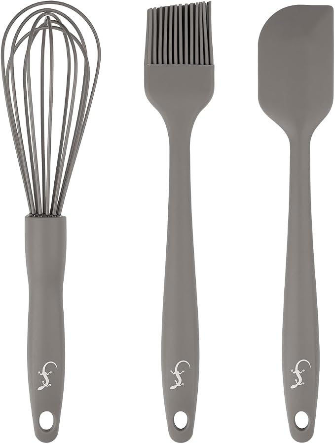 Lurch Flexi Starter Tools Set of 3 Dough Scraper Brush Whisk Baking Basic Set by Lurch