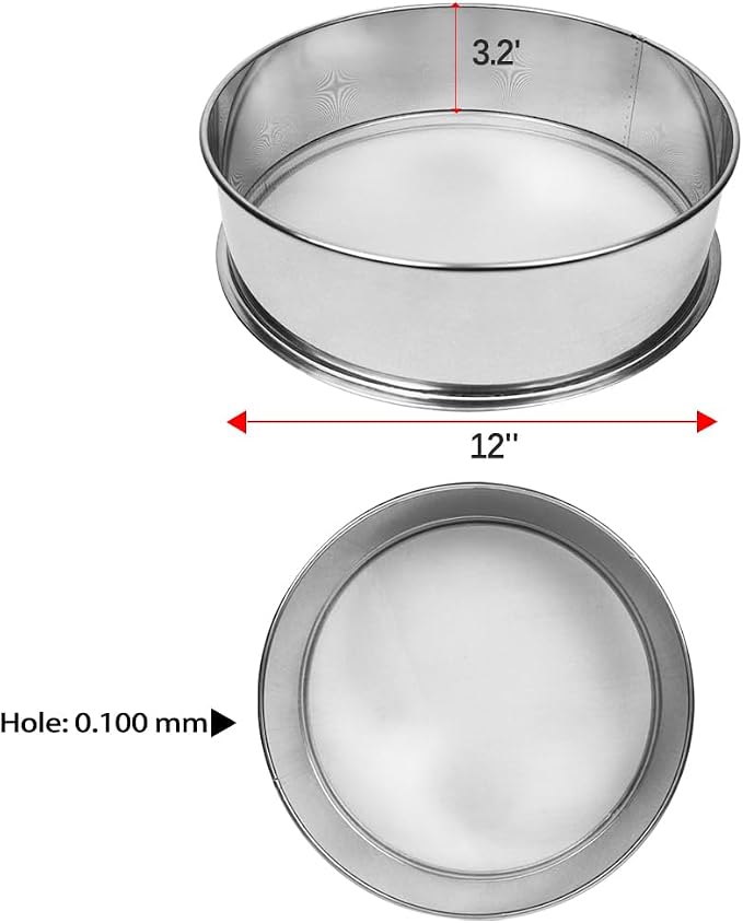 Sidasu Vibrating Sieve 150 Mesh Screen Stainless Steel Vibrating Sifter Mesh Screen - Image 3