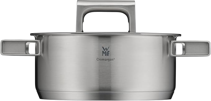 WMF Ultimate Cool Small Cooking Pot 20 cm, Stainless Steel Lid, Stewing Pot Induction 2.5 L, Cromargan Stainless Steel Matt, Heat Reducing Handles, Induction Pot with Inner Scale, Dishwasher Safe - Image 11