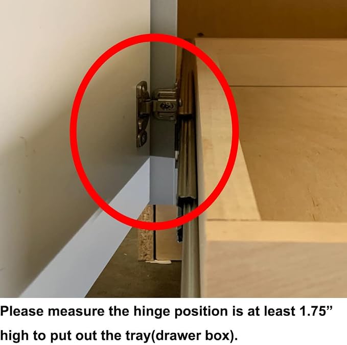 Pull Out Drawers For Cabinets, 16.5"W x 21"D X 4"H Soft Close Slide Out Wood Shelves Storage Organizer for Kitchen, Finished, Heavy-Duty, Bottom Assembly - Image 6