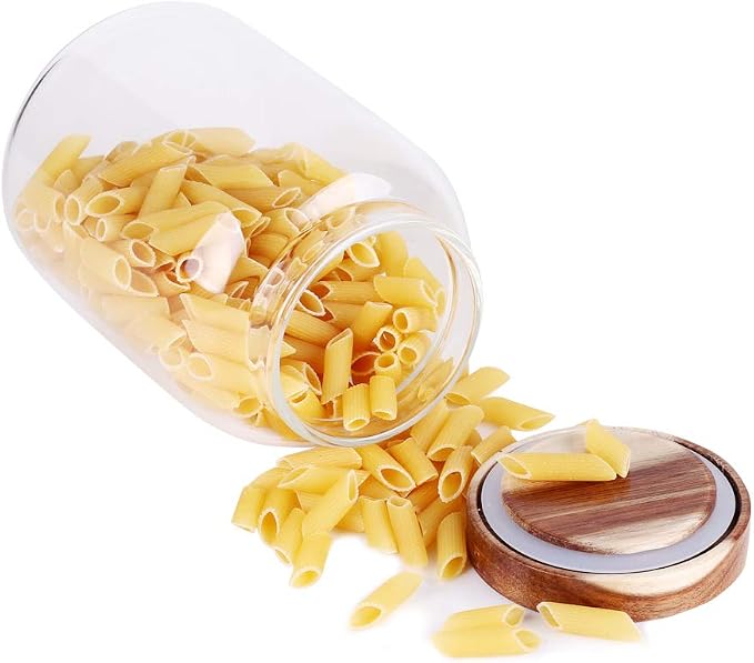 LEAVES AND TREES Y Glass Storage Jar, Food Storage Container/Canisters with Airtight Lid for Serving Tea, Coffee, Honey,.Spice, Perfect as a Cereal Dispenser (6.3 inch high) - Image 5