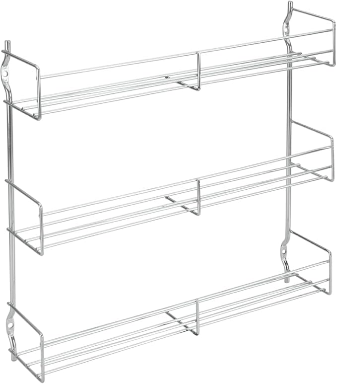 Metaltex 3-Tier 30 x 7 x 30 cm Chrome Plated Spice Rack by Metaltex+USA+Inc