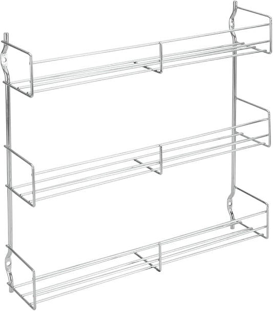 Metaltex 3-Tier 30 x 7 x 30 cm Chrome Plated Spice Rack by Metaltex+USA+Inc