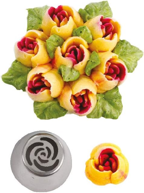 27 Pieces Small Stainless Steel Russian Flower Icing Tips Kit | Cupcake Flower Shaped Frosting Nozzles for Cake Decoration, Stainless Steel Small Russian Piping Tips - Image 7
