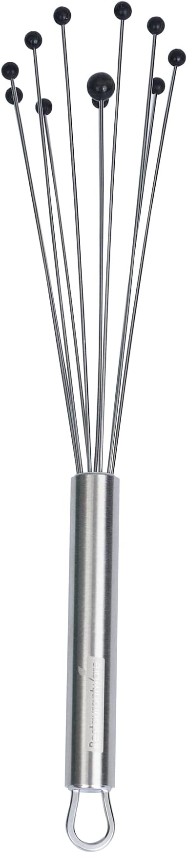 Restaurantware 10.5 in Stainless Steel Ball Whisk with Silicone Tips - 6 Pack - German Standard Sauce & Gravy Whisk, Non-Scratch, Dishwasher Safe - Non-Stick Safe Silicone Ball Whisk for Baking - Image 2