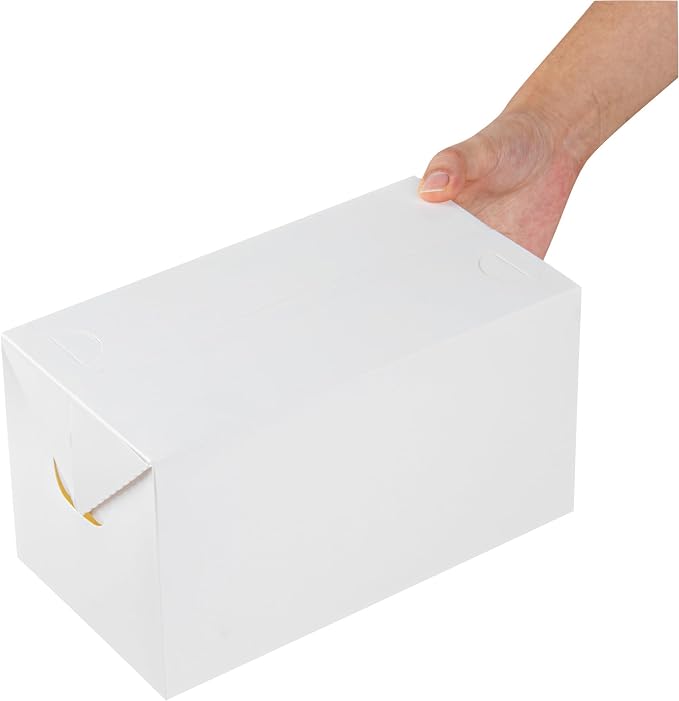 Restaurantware Bio Tek 80 Ounce To Go Boxes 400 Rectangle Take Out Food Containers - Fast Top Closure Disposable White Paper Carry Out Containers Greaseproof For Burgers Or Fried Chicken - Image 9