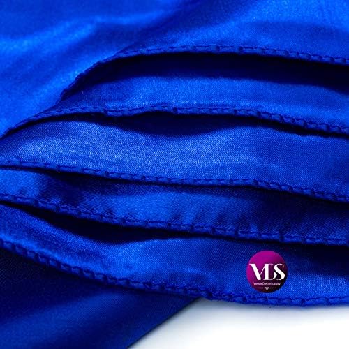 VDS - 200 Pieces | Satin Napkins 20 x 20 Inch Square | Kitchen & Dinner Table Napkins Cloths Handkerchief for Restaurant Bistro Wedding Christmas Birthday Party Dinner Decoration (Royal Blue) - Image 3