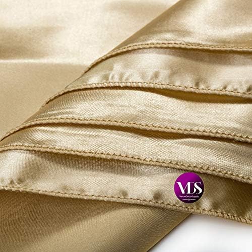 VDS - 150 Pieces | Satin Napkins 12 x 12 Inch Square | Kitchen & Dinner Table Napkins Cloths Handkerchief for Restaurant Bistro Wedding Christmas Birthday Party Dinner Decoration (Champagne) - Image 3
