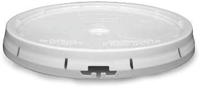White 5-Gallon Bucket with Lid | Made in USA | Food Grade | Heavy-Duty Extra Durable Plastic Bucket | Multi-Use Food Grade Buckets with Lids | Easy Stack and Store | BPA Free | 100 Pack | Airtight Gasketed Tear Strip Lid, Heavy-Duty 90 Mil HDPE Plastic... - Image 2