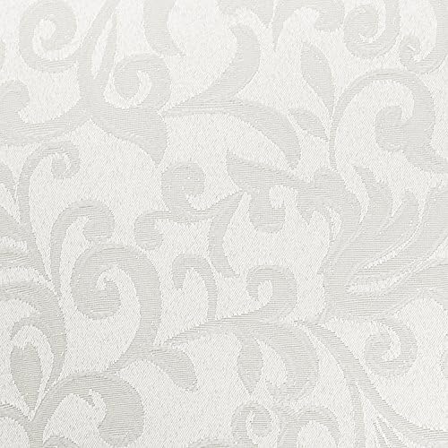 17x17-Inch Square Damask Cloth Napkins, Ivory, Set of 120 - Image 2