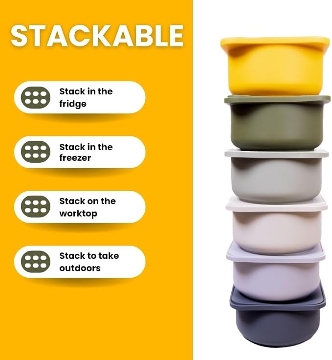 Babadoh Pizza Making Accessories | BIG Pizza Dough Proofing Containers with Lids | Set of 3 | Multi Yellow (1 Dough, 1 Olive, 1 Yellow) | Big Size (make 12-16" Pizzas) - Image 5