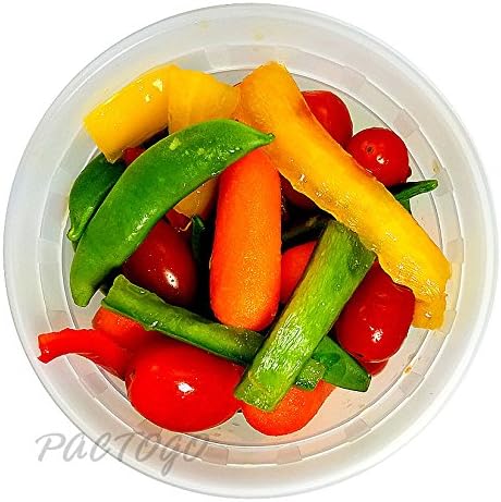 32 oz. Heavy Duty Round Deli Food Soup Plastic Container w/Lid 100% BPA Free (Pack of 12 Sets) - Image 9