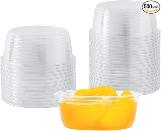 Karat 8oz PET Round Deli Container (117mm), FP-DC8-PET - 500 ct by Karat