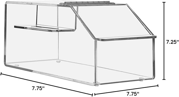 Marketing Holders Candy Storage Bin with Scoop Slot 7.75" Tabletop Nut Granola Bin Top Opening Display Birthday Parties Clear Acrylic No Assembly - Image 6