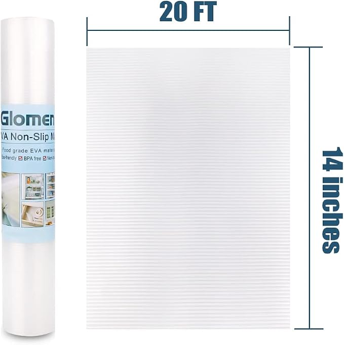 Shelf Liner, Non-Slip Cabinet Liner, Washable Oil-Proof for Kitchen Cabinet, Shelves, Refrigerator, Storage, Desks, 14 Inches x 20 FT, Non Adhesive Drawers Liner… (14 Inches x 20 FT) - Image 7