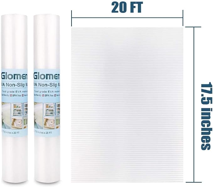 Drawer Liners for Kitchen, Shelf Liners, Washable Oil-Proof Cabinet Liner for Refrigerator, Cabinet, Drawer, Storage, Shelves, Non-Slip Shelf Liner (17.5 Inches x 20 FT x 2 Rolls)… - Image 6