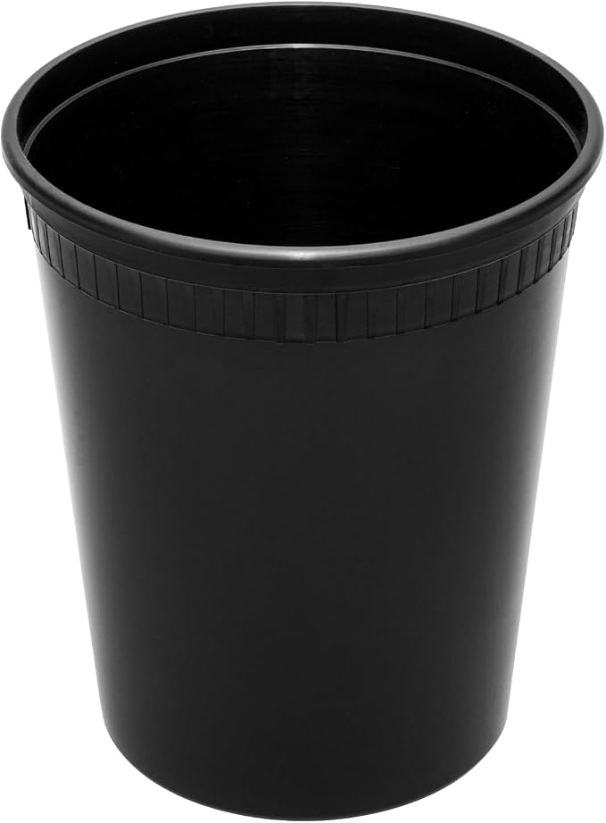 Karat [32oz - 240 ct Black PP Injection Molded Round Deli Containers with Lids (FP-IMDC32-PPB) - Image 8