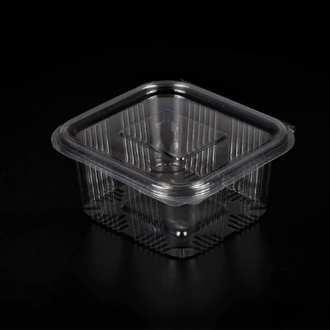 Limera Clear Plastic Food Containers with Hinged Lids, 100 Count, Disposable (34, Ounces), Transparent | 100 Pack Value Set, Crystal Clear Design, Secure Hinged Lid, BPA-Free Food Safe Material, Ideal For Takeout and Events - Image 2