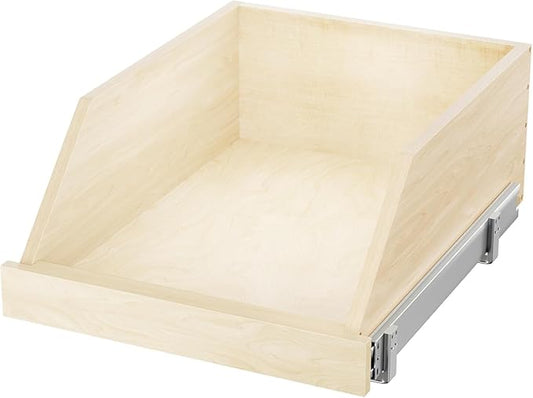 Pull Out Cabinet Organizer, Slide Out Wood Drawer Shelf, Pull Out Drawers for Cabinets, 8" High Beveled Pull Out Organizers for Kitchen Pantry, 16½" W×21" D | Pull Out Drawers for Cabinets, Pull Out Drawers for Cabinets, Beveled 8" High Pull Out Organi... by Unknown