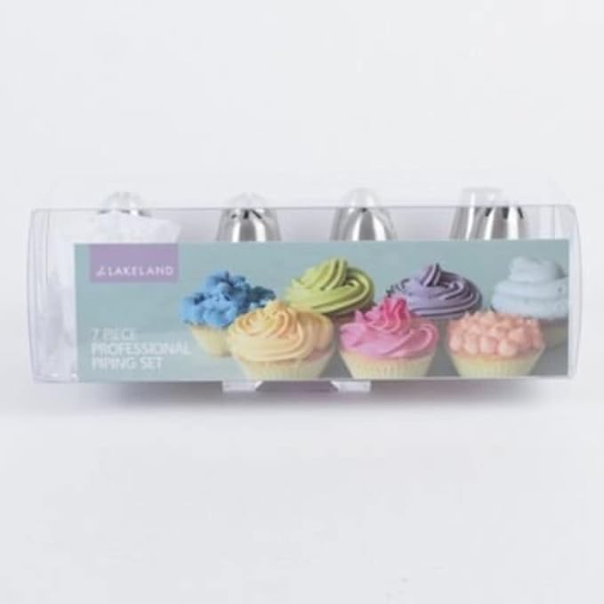 Lakeland Piping Nozzles & Reusable Bag Gift Set - 7 Pieces (Nylon, Silver) - Image 5