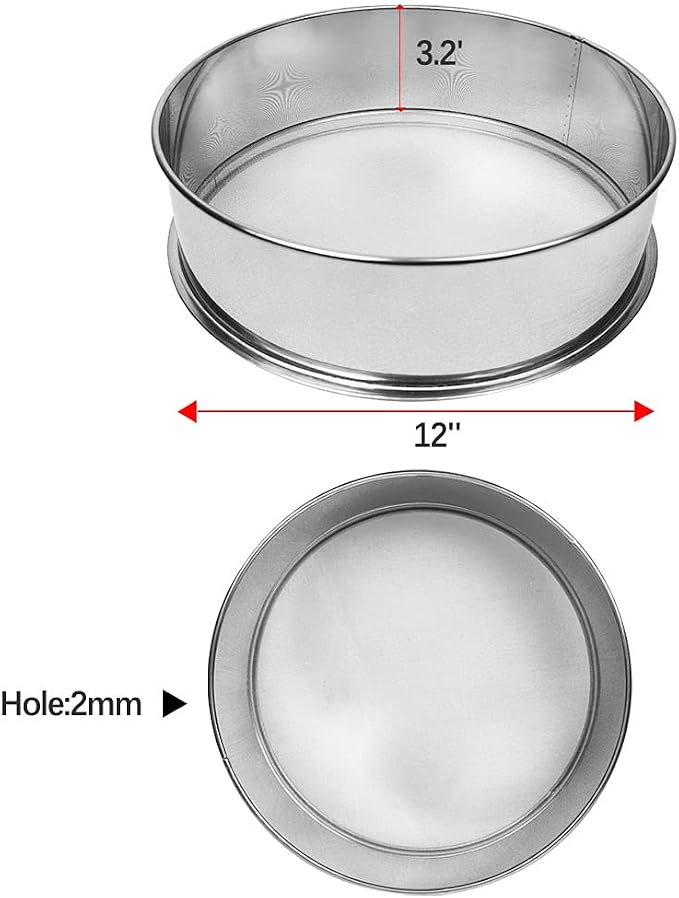 Sidasu Vibrating Sifter-Stainless Steel 10 Mesh for Powder Sifter Machine | Replacement Sieve for Baking Kitchens,Grain Milling,Herbal Powder,Food Preparation - Image 4