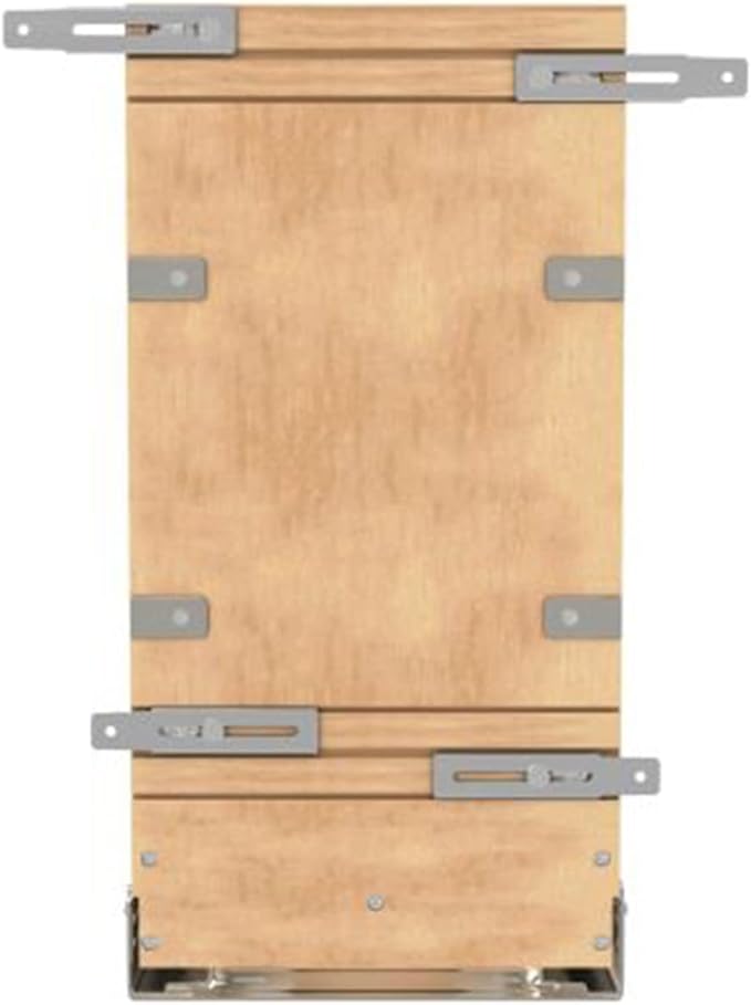 Rev-A-Shelf 8" Pullout Wooden Bakeware Organizer Shelf for Kitchen Cabinets, Pots and Pans Wire Storage Rack w/ Soft-Close Slides, 447-BCSC-8C - Image 7