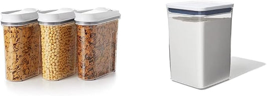 OXO Good Grips 3-Piece POP Cereal Dispenser Set | OXO Good Grips POP Container - Airtight Food Storage by OXO