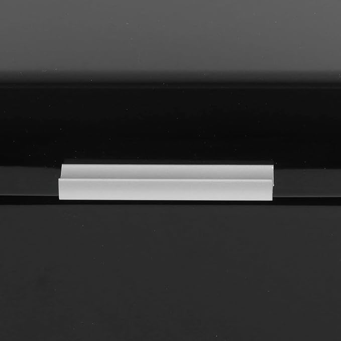 Cocoarm Solid Color Bread Box for Kitchen Countertop, Metal Bread Storage Bin Large Capacity Kitchen Storage Container for Pastries,Loaves, Dry Food (Black) - Image 6