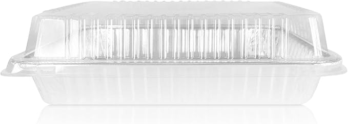 KitchenDance Disposable Silver 13" x 9" x 2" Aluminum Cake pans with Lids - 80 Ounces Rectangular Baking Pan Perfect for Cakes, Casseroles - Non Stick Pan for Baking, Storing, Preparing Food, 12 sets - Image 4