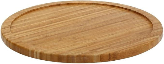 YBM Home Bamboo Wooden Non-Skid Lazy Susan Turntable Fully Rotating Pantry Cabinet by YBMHome