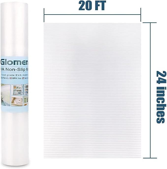 Shelf Liner, Non-Slip Cabinet Liner, Washable Oil-Proof for Kitchen Cabinet, Shelves, Refrigerator, Storage, Desks, 24 Inches x 20 FT, Non Adhesive Drawers Liner (24 Inches x 20 FT, Thickened)… - Image 7