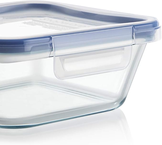 Snapware Total Solutions (2-Pack, 1 & 4 Cup) Glass Food Storage Containers Set, Airtight & Leakproof Locking BPA-Free Lids, Freezer Dishwasher Microwave Safe - Image 4