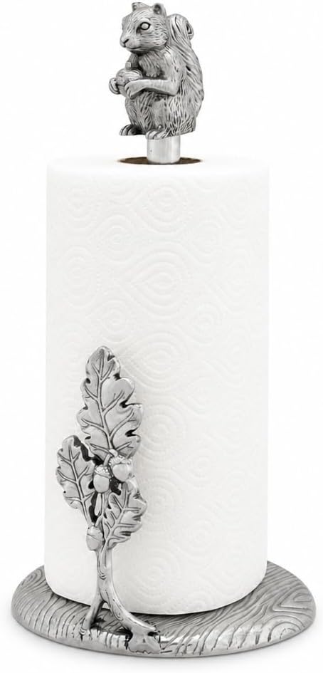 Arthur Court Squirrel Paper Towel Holder - Decorative Aluminum Kitchen Towel Stand - 15 Inch Tall by ArthurCourt