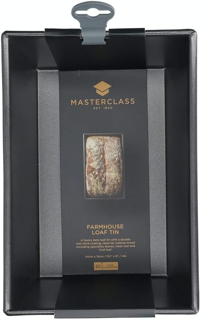 MasterClass 4 lb Loaf Tin with PFOA Free Non Stick, Robust 1 mm Carbon Steel, 24 x 16 cm Large Bread Pan - Image 2