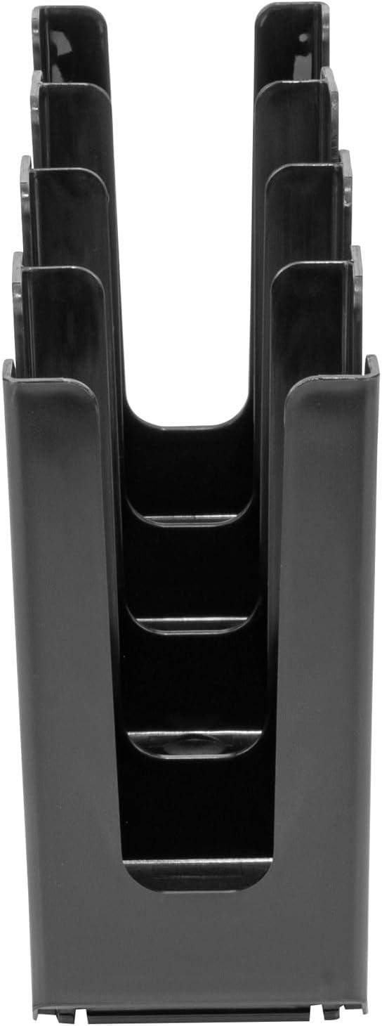 Restaurantware Restpresso Coffee Bar Organizer, 1 Count Durable 4 Compartments, Compact Size, Black Plastic Tabletop Coffee Supplies Organizer For Homes, Office Spaces, Breakrooms, and Lounges - Image 11