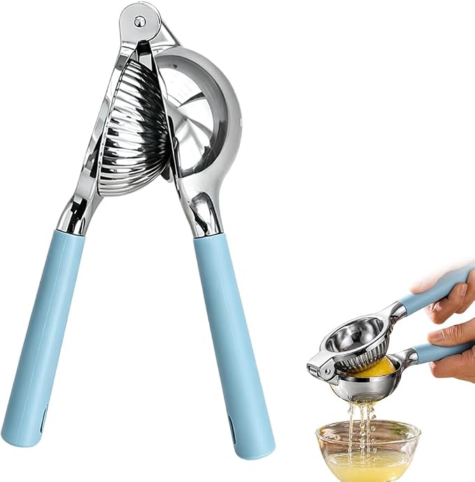 Heavy-Duty Stainless Steel Lemon Squeezer, Effortless Citrus Juicing with Ergonomic Handles, Ideal for Home Kitchens & Bar Use，1pcs by Godmifa