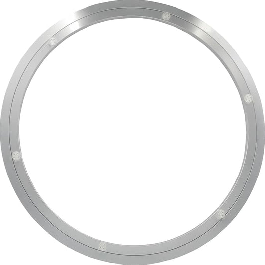 Lazy Susan 20 Inchs Aluminum Bearing Metal Rotating Turntable Bearings Swivel Plate Hardware for Dining-Table and Workbench Non-Slip, Silver by Brand