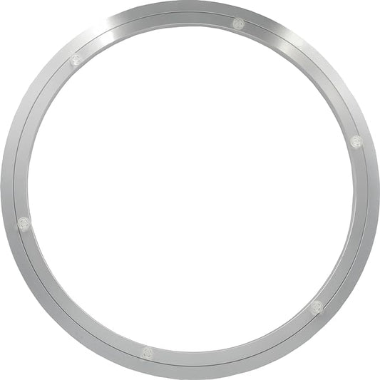 18 Inchs Non-Slip Lazy Susan Aluminum Bearing Metal Rotating Turntable Bearings Swivel Plate Hardware for Dining-Table and Workbench …, silver by Brand