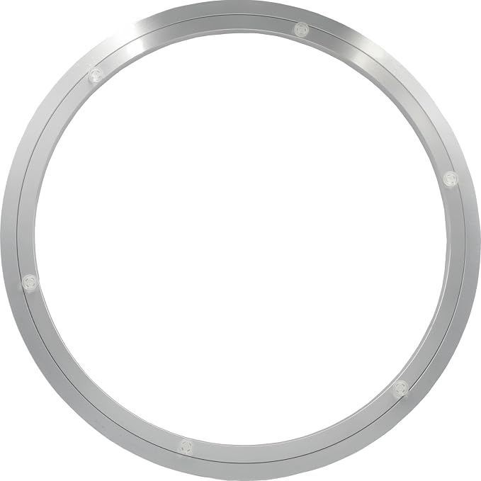 Lazy Susan 20 Inchs Aluminum Bearing Metal Rotating Turntable Bearings Swivel Plate Hardware for Dining-Table and Workbench Non-Slip, Silver by Brand