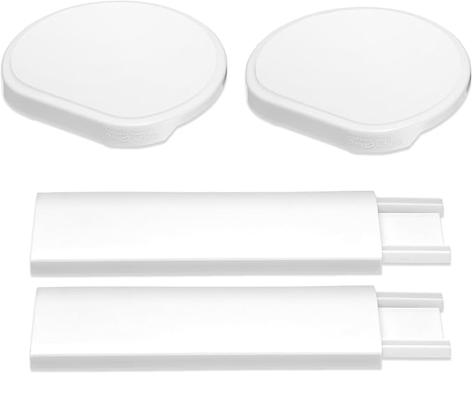White - Expansion Pack - 2 Straight Tracks and 2 Trays. Does not Work Without the Lazy Susan Revolution Full Set (Sold Separately). by TheLazySusanRevolution