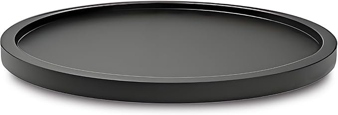 9" Black Bamboo Lazy Susan Organizer Kitchen Turntable for Cabinet Pantry Table Organization - Image 6