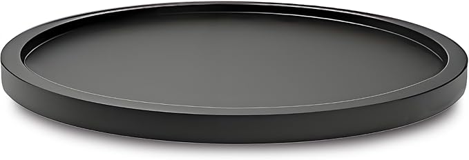 10" Black Bamboo Lazy Susan Organizer Kitchen Turntable for Cabinet Pantry Table Organization by AUAM