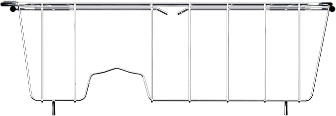 NiuYichee Stainless Steel Dish Drying Rack(14.2"L x 9.5"W x 4.1"H), Expandable Fruit & Vegetable Drain Rack over Sink, Dish Drainer Rack in Sink, with Stainless Steel Utensil Holder & 16" Silicone Mat - Image 3