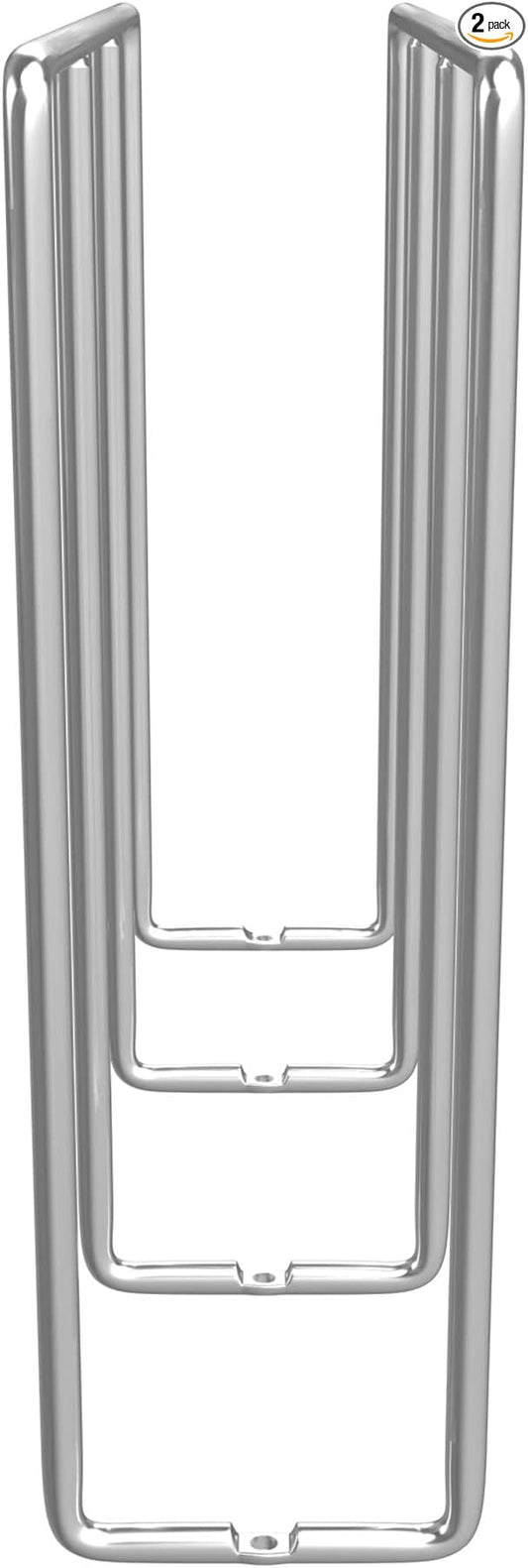 Rev-A-Shelf 596-10CR-52 U-Shaped Kitchen Cabinet Rack Holder Organizer for Bakeware, Cookie Baking Sheets, Cutting Boards, & Lids, Chrome (2 Pack) by Rev-A-Shelf