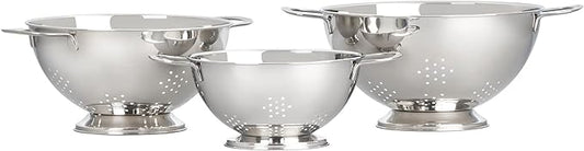 Le Creuset Set of 3 Stackable Colanders by Unknown
