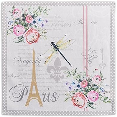 Maison d' Hermine Cloth Napkins Set of 4 100% Cotton Everyday Reusable Square Napkins Cloth Washable, Dinner, Party, Wedding, Restaurant, Spring/Summer (Champ De Mars, 20" x 20") | Everyday Square Napkins Cloth Washable Dinner Party Wedding Restaurant ... by MaisondHermine