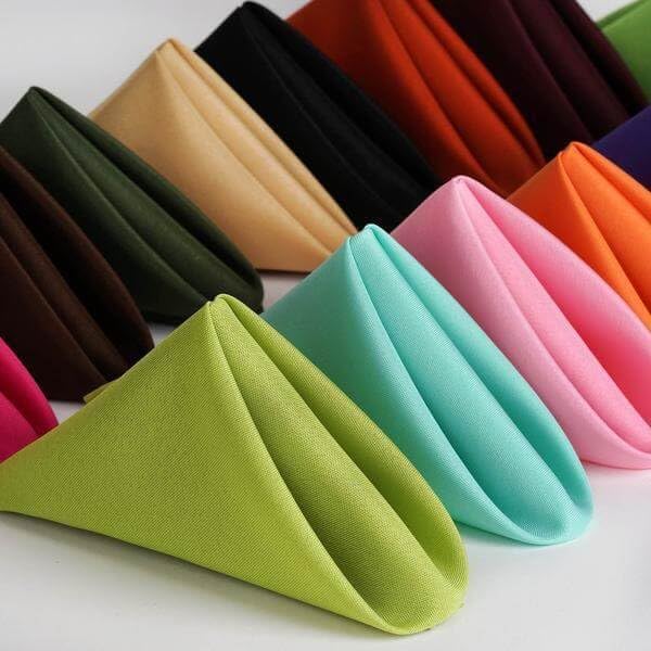 Efavormart Premium Cloth Napkins Set of 10, 17x17 Inch Yellow Seamless Dinner Napkins, Washable Linen Table Napkin Cloth with Hemmed Edges for Weddings, Party and Banquet - Image 7