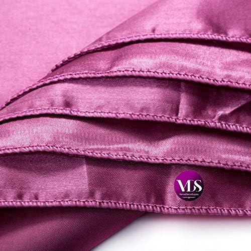VDS - 50 Pieces | Satin Napkins 12 x 12 Inch Square | Kitchen & Dinner Table Napkins Cloths Handkerchief for Restaurant Bistro Wedding Christmas Birthday Party Dinner Decoration (Dusty Pink) - Image 3
