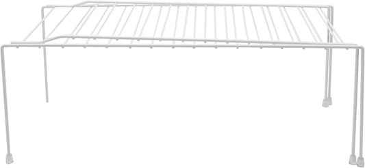 Expandable Kitchen Counter and Cabinet Shelf, White(adjustable From16 .3/4 to 30.3/4" length X 8.1/4" width X 6" height) by YBMHome