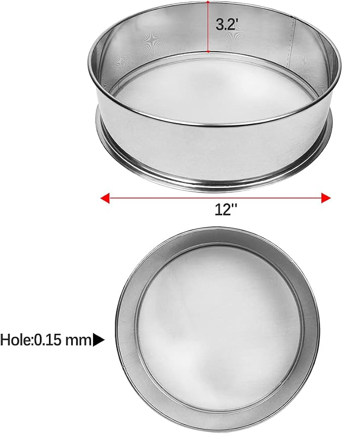 Sidasu Vibrating Sifter-Stainless Steel 100 Mesh for Powder Sifter Machine | Replacement Sieve for Baking Kitchens,Grain Milling,Herbal Powder,Food Preparation - Image 2